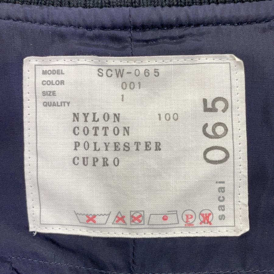 sacai（サカイ） SCW-065 ブラック ナイロン MA-1 ブラック 1