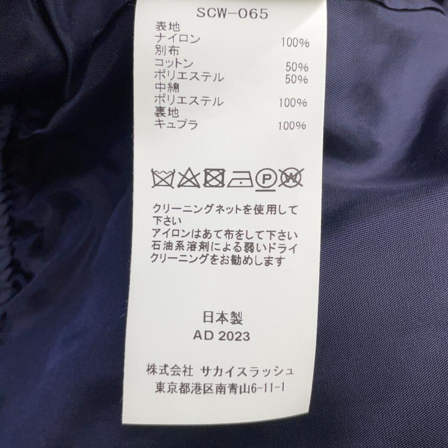 sacai（サカイ） SCW-065 ブラック ナイロン MA-1 ブラック 1