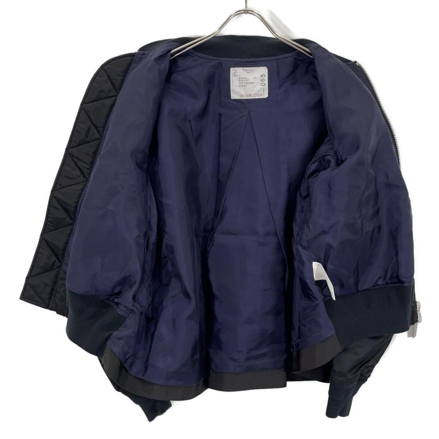 sacai（サカイ） SCW-065 ブラック ナイロン MA-1 ブラック 1