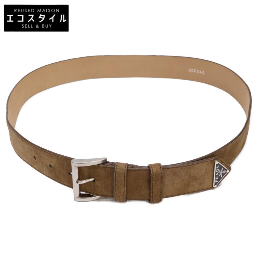PRADA（プラダ） 2CC545 スエード ベルト 34/85 メンズ : ブランド