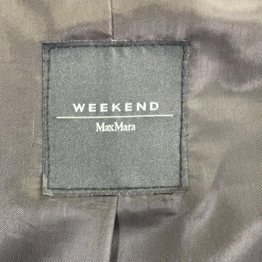 Max MaraWEEKEND マックスマーラウィークエンド ブラック 544601996 ラムスキン ダブルライダースジャケット ブラック 38 ジャケット レザー レディース 中古_4