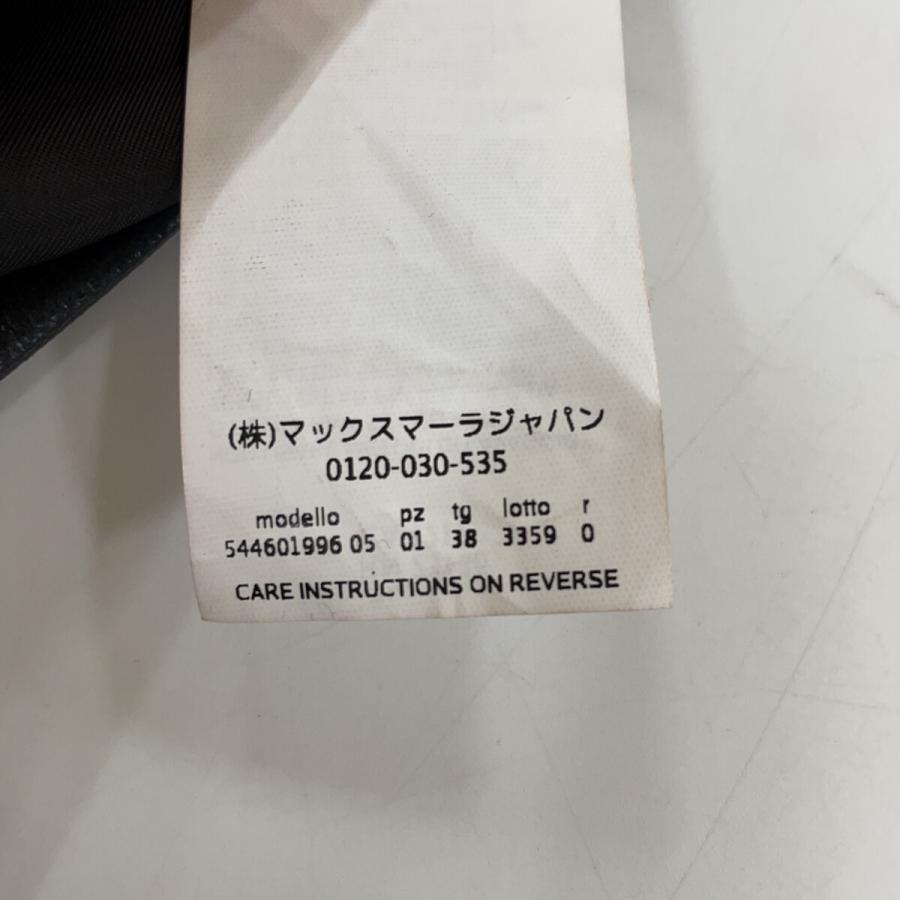 Max MaraWEEKEND マックスマーラウィークエンド ブラック 544601996 ラムスキン ダブルライダースジャケット ブラック 38 ジャケット レザー レディース 中古_5