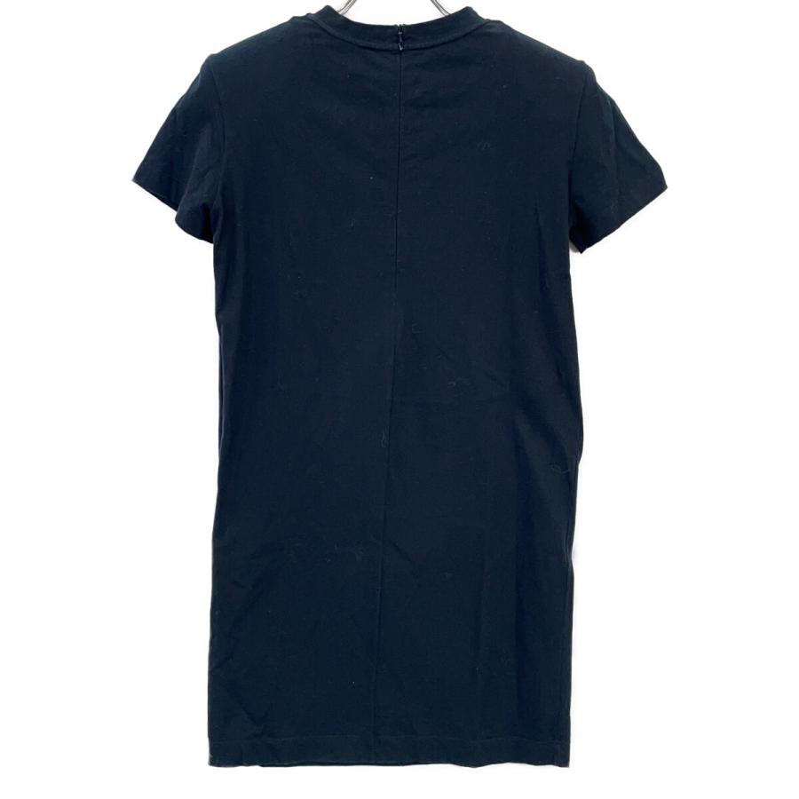 BALMAIN バルマン ブラック BKUXV001 ラインストーンロゴ 半袖Tシャツ ブラック 140 トップス コットン キッズ 中古_2