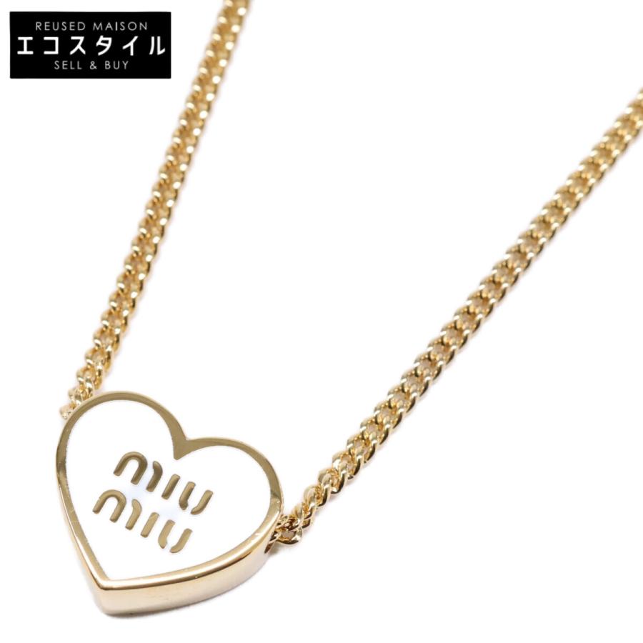 miu miu（ミュウミュウ） 新品同様 5IC257 2IE2 F061C ハートモチーフ