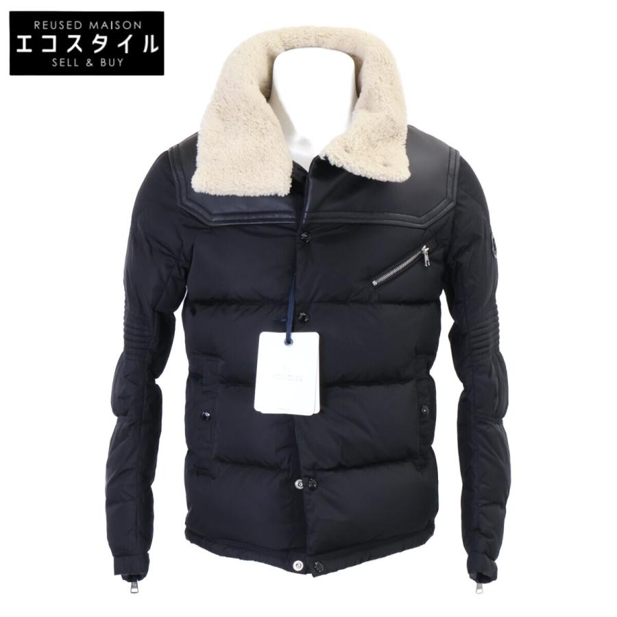 MONCLER（モンクレール） 新品同様 LEO シープスキン切替 ボア ダウン 