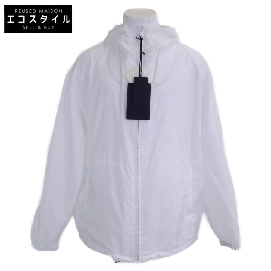 PRADA フード付きホワイトジャンパー最終値下げ PRADA（プラダ） 新品同様/国内正規/24年製 SGC835 トライアングルロゴ