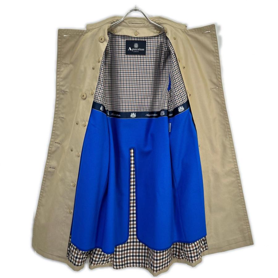 Aquascutum アクアスキュータム 5005150000-82 ベージュ ライナー付き トレンチコート ベージュ 6 コート コットン レディース 中古_3