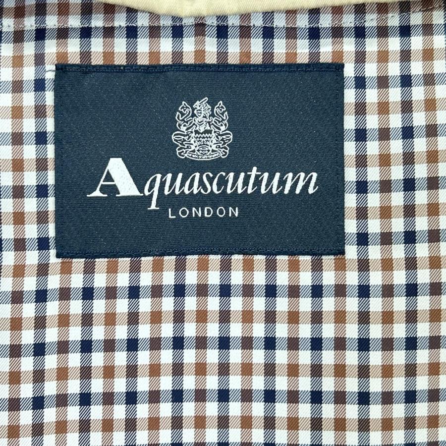 Aquascutum アクアスキュータム 5005150000-82 ベージュ ライナー付き トレンチコート ベージュ 6 コート コットン レディース 中古_4