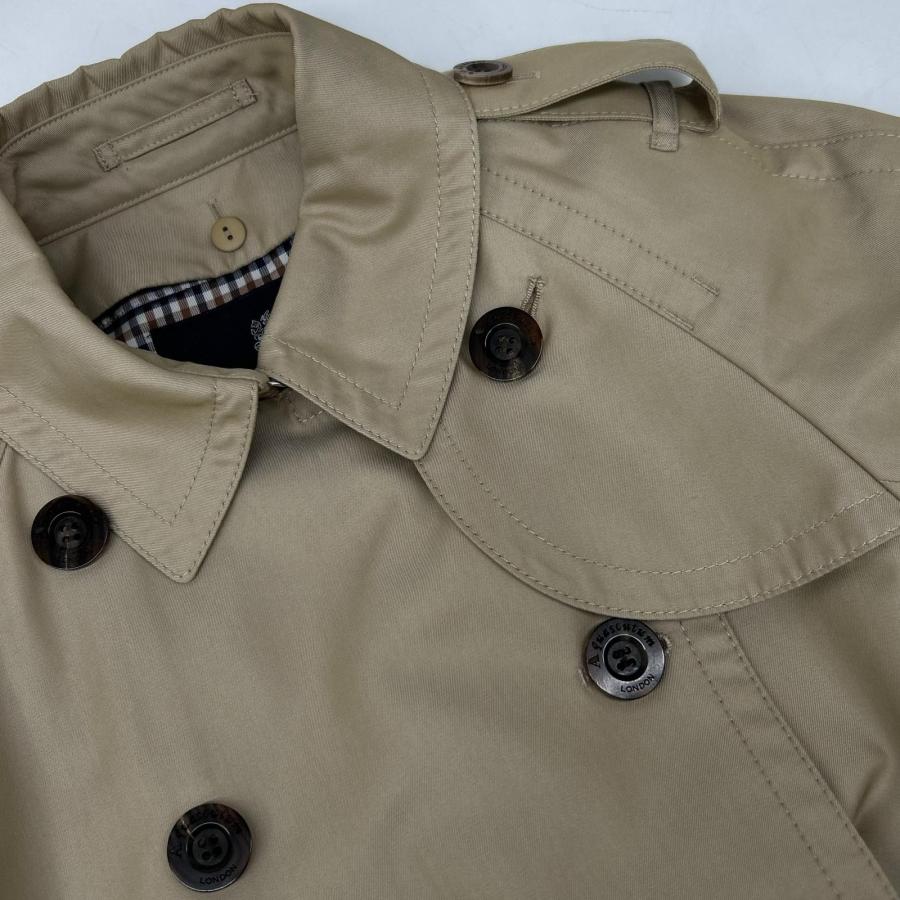Aquascutum アクアスキュータム 5005150000-82 ベージュ ライナー付き トレンチコート ベージュ 6 コート コットン レディース 中古_8