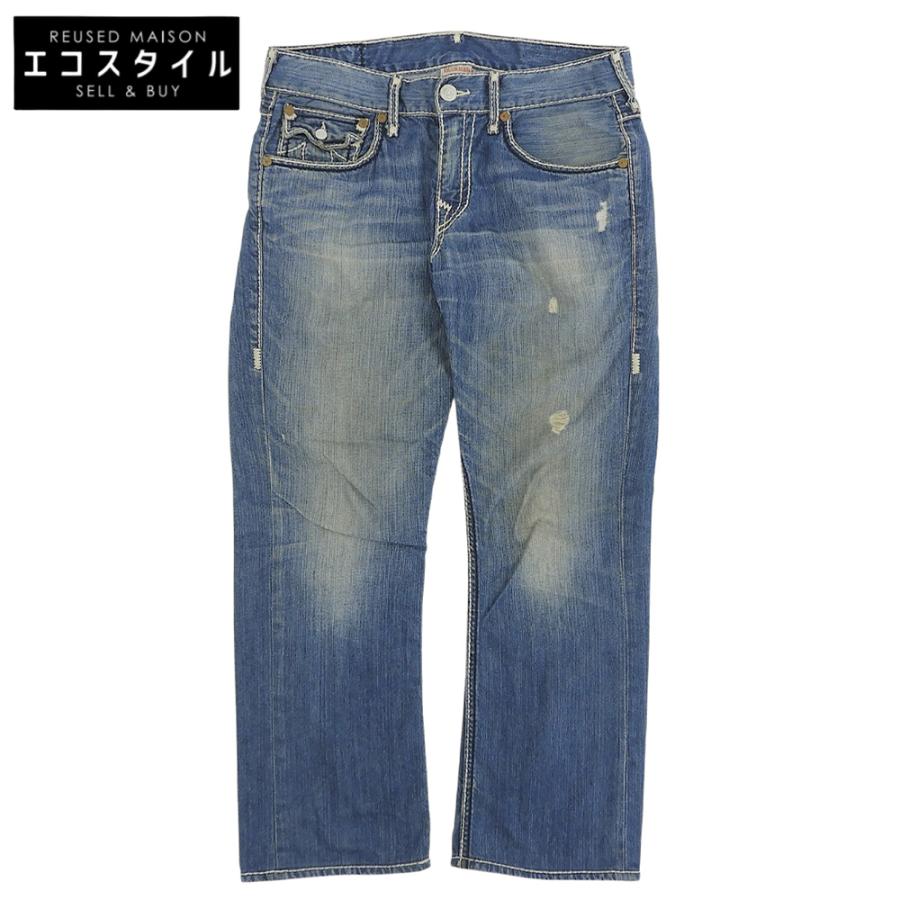 TRUE RELIGION（トゥルーレリジョン） 美品 ストレート ダメージデニム