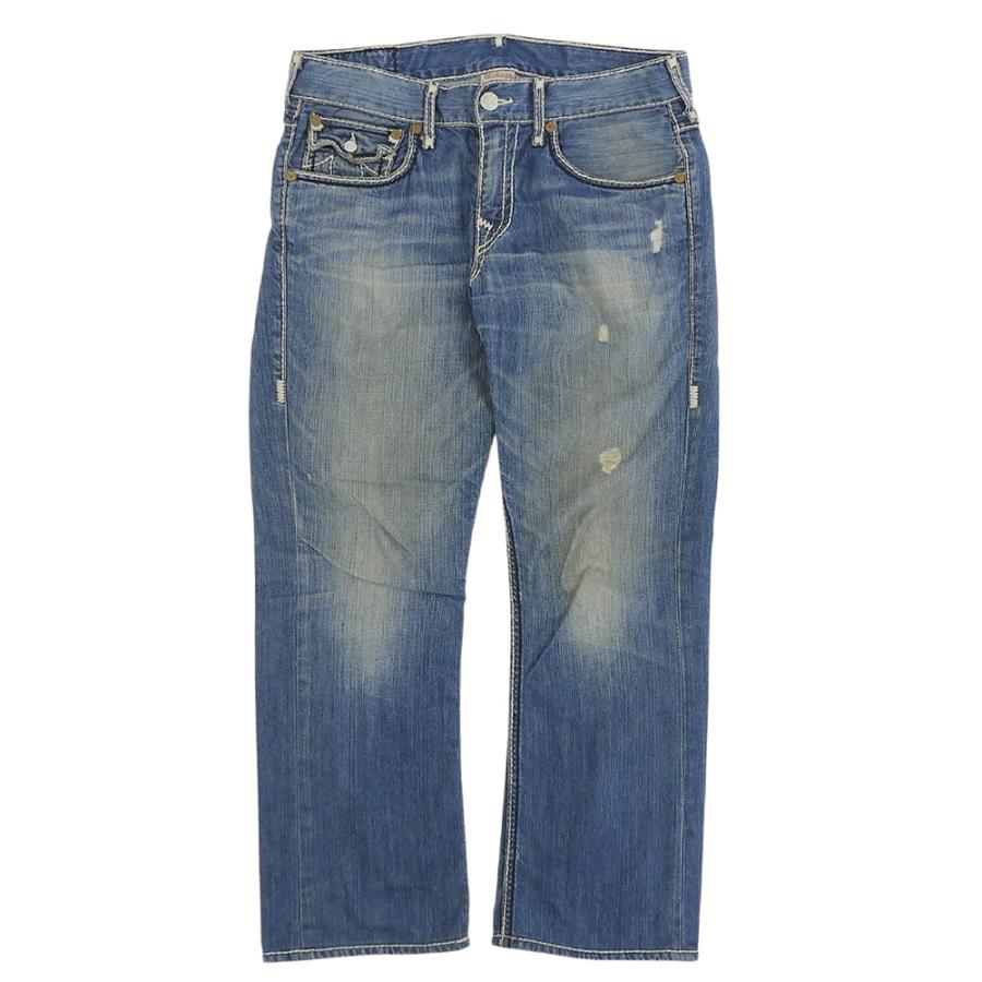 TRUE RELIGION（トゥルーレリジョン） 美品 ストレート ダメージデニム