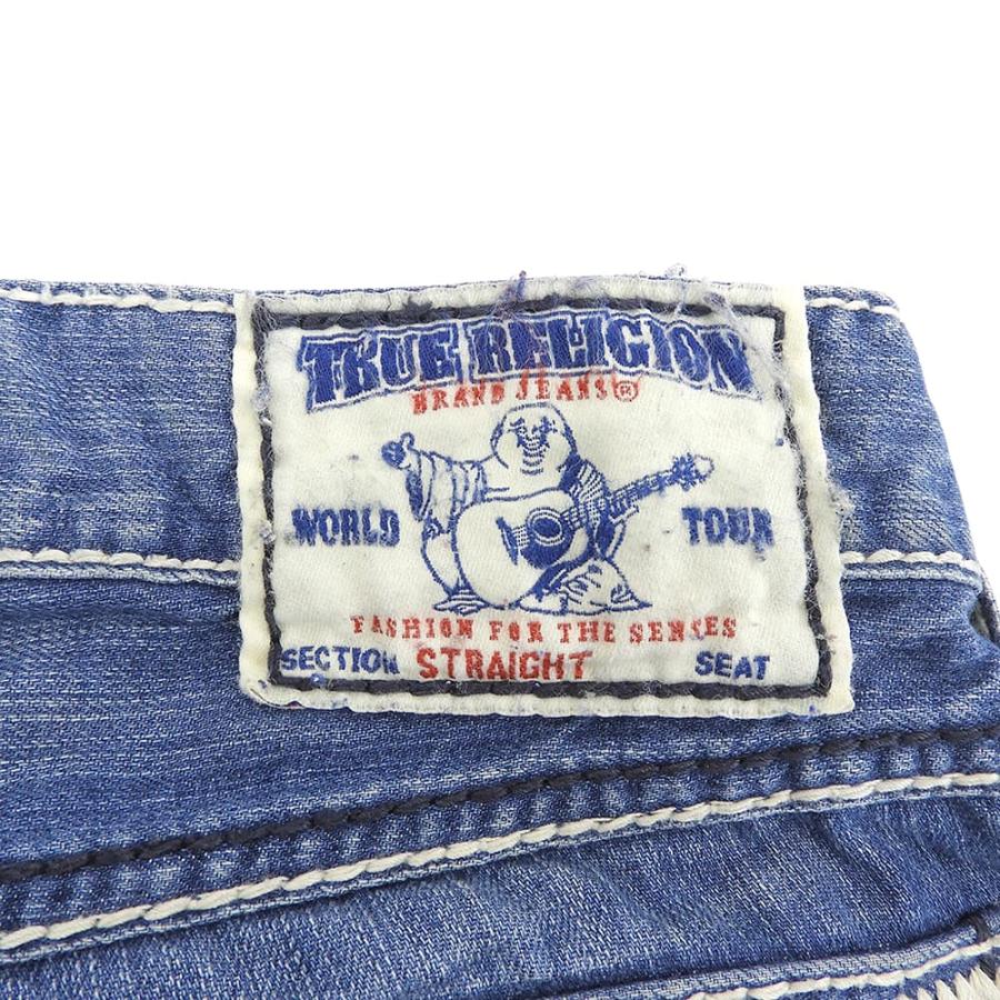 TRUE RELIGION（トゥルーレリジョン） 美品 ストレート ダメージデニム