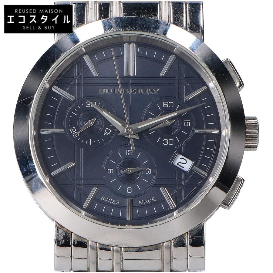 バーバリー 腕時計 クォーツ メンズ BU1360 ネイビーブルー クロノグラフ BURBERRY（バーバリー） BU1360 ネイビー文字盤 クロノグラフ クオーツ