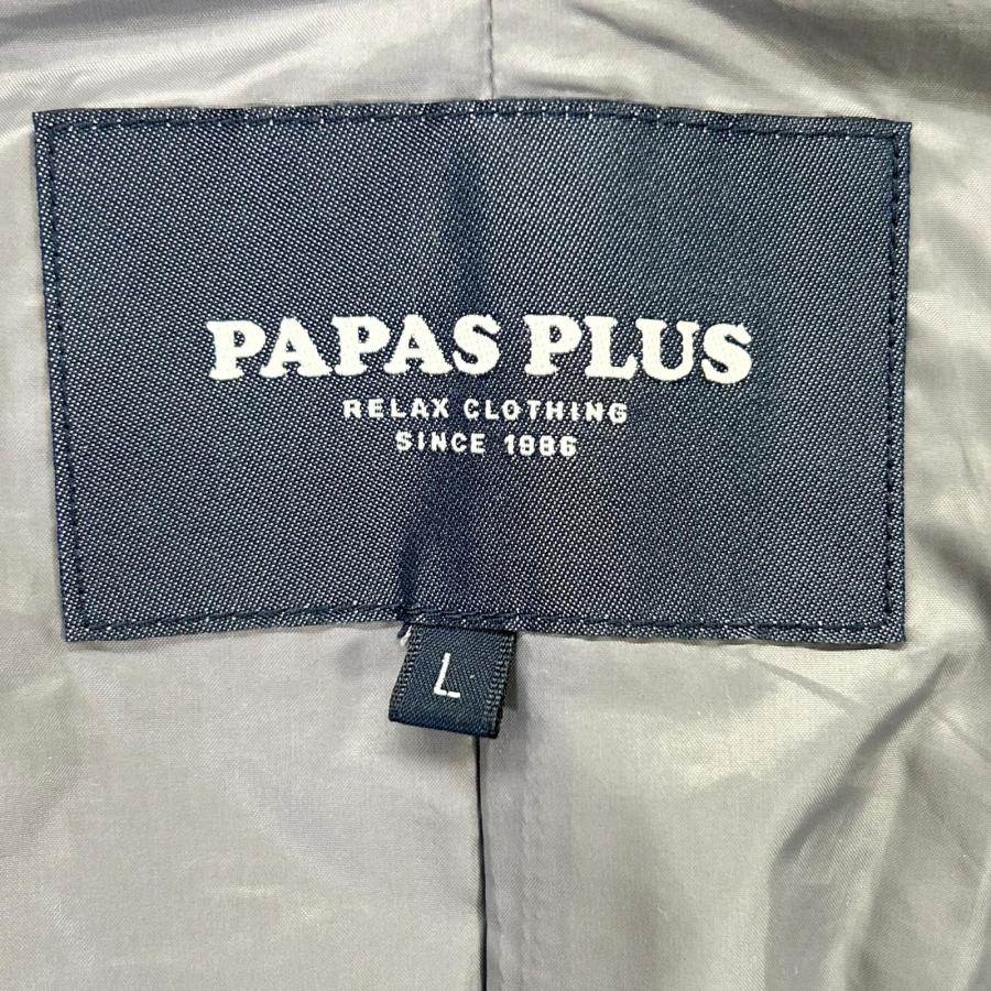 PAPAS パパス 【プラス】グレー ポーラテックヘビーボアフリースハーフ