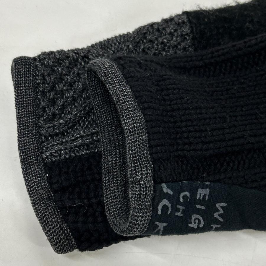 PORTER CLASSIC（ポータークラシック） ブラック パッチワーク ニット