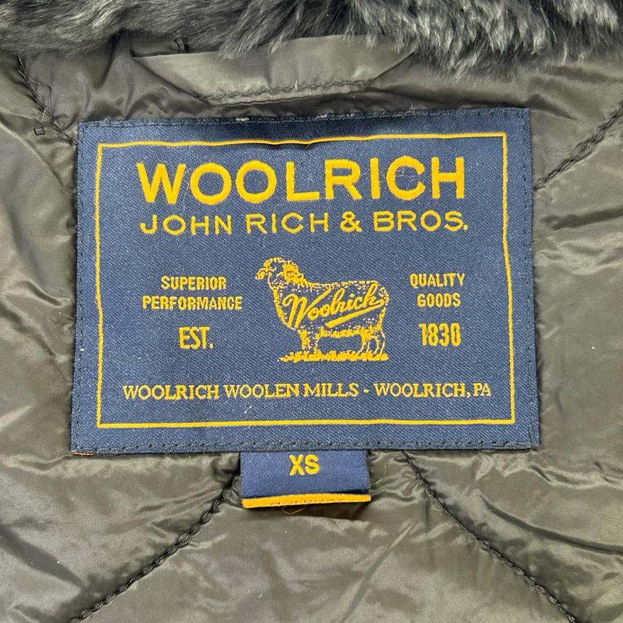 WOOLRICH（ウールリッチ） ネイビー ラビットファー ナイロン モッズ