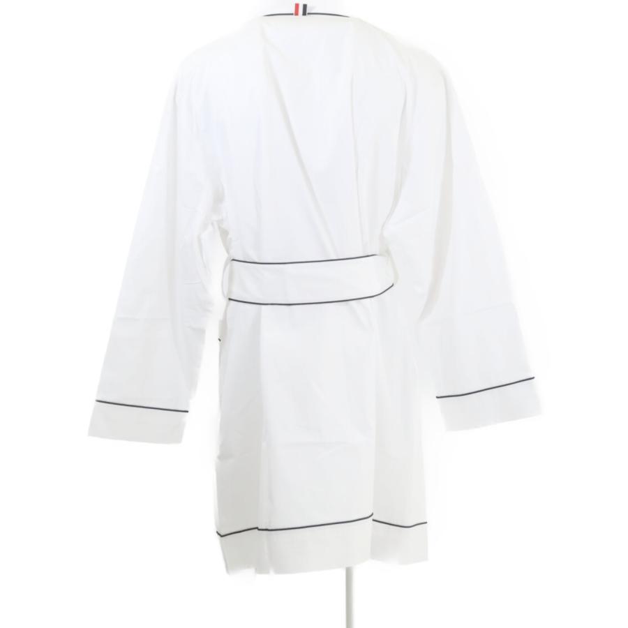 新品未使用   THOM BROWNE トムブラウン PATCH POCKET ROBE W/ PIPING IN POPLIN ROBE 4 メンズの画像