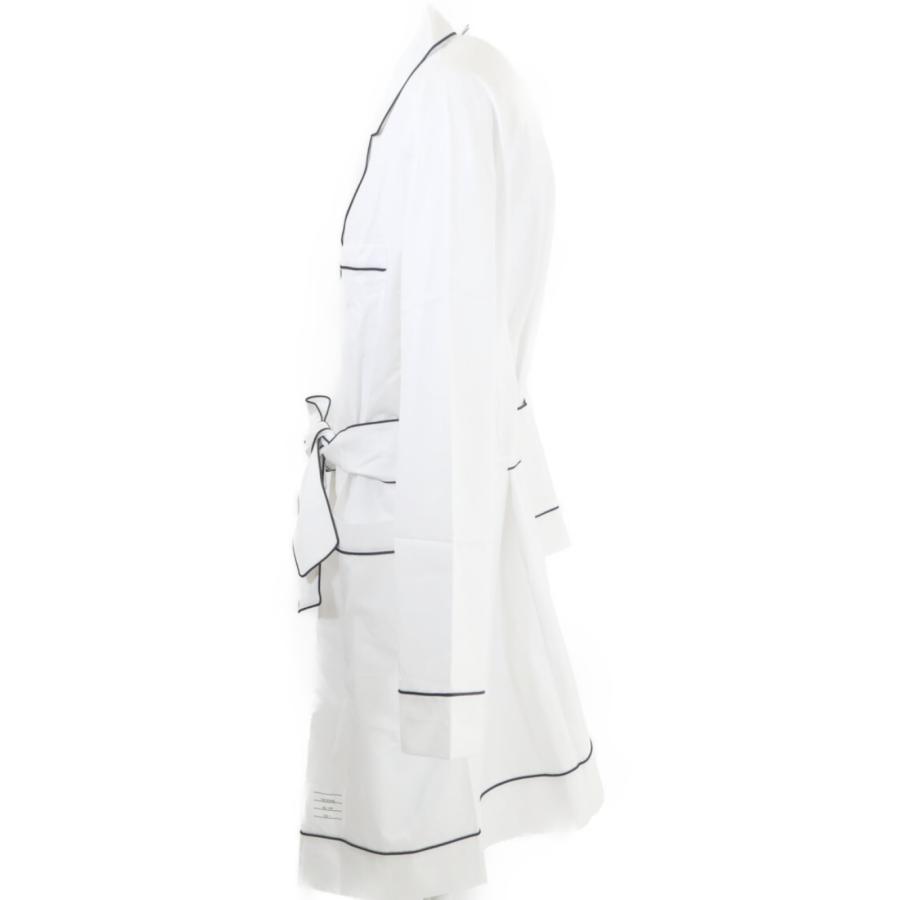 新品未使用   THOM BROWNE トムブラウン PATCH POCKET ROBE W/ PIPING IN POPLIN ROBE 4 メンズの画像