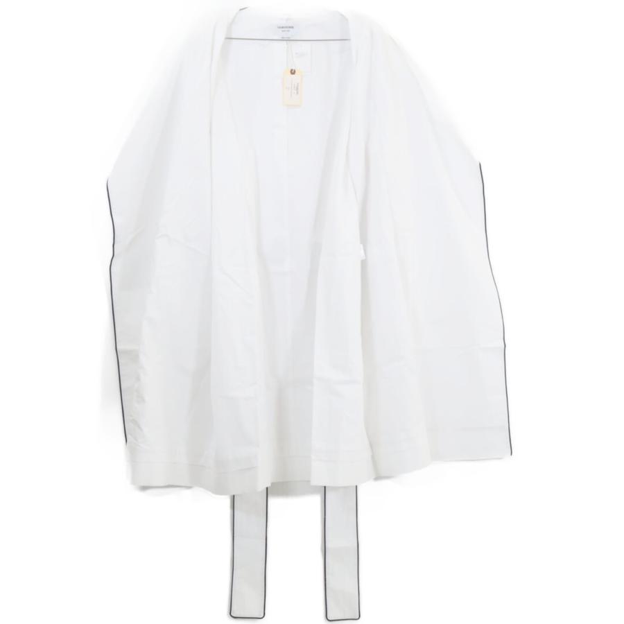 新品未使用   THOM BROWNE トムブラウン PATCH POCKET ROBE W/ PIPING IN POPLIN ROBE 4 メンズの画像