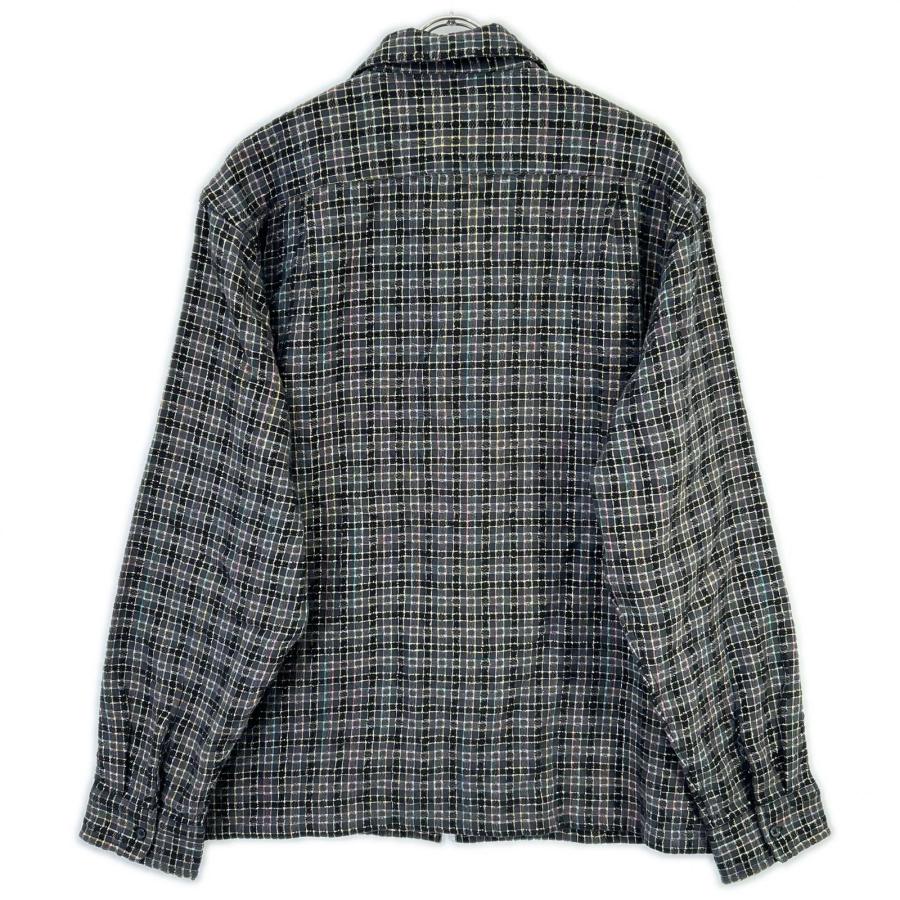 Supreme（シュプリーム） 25AW ブラック Metallic Plaid Zip Up Shirt 