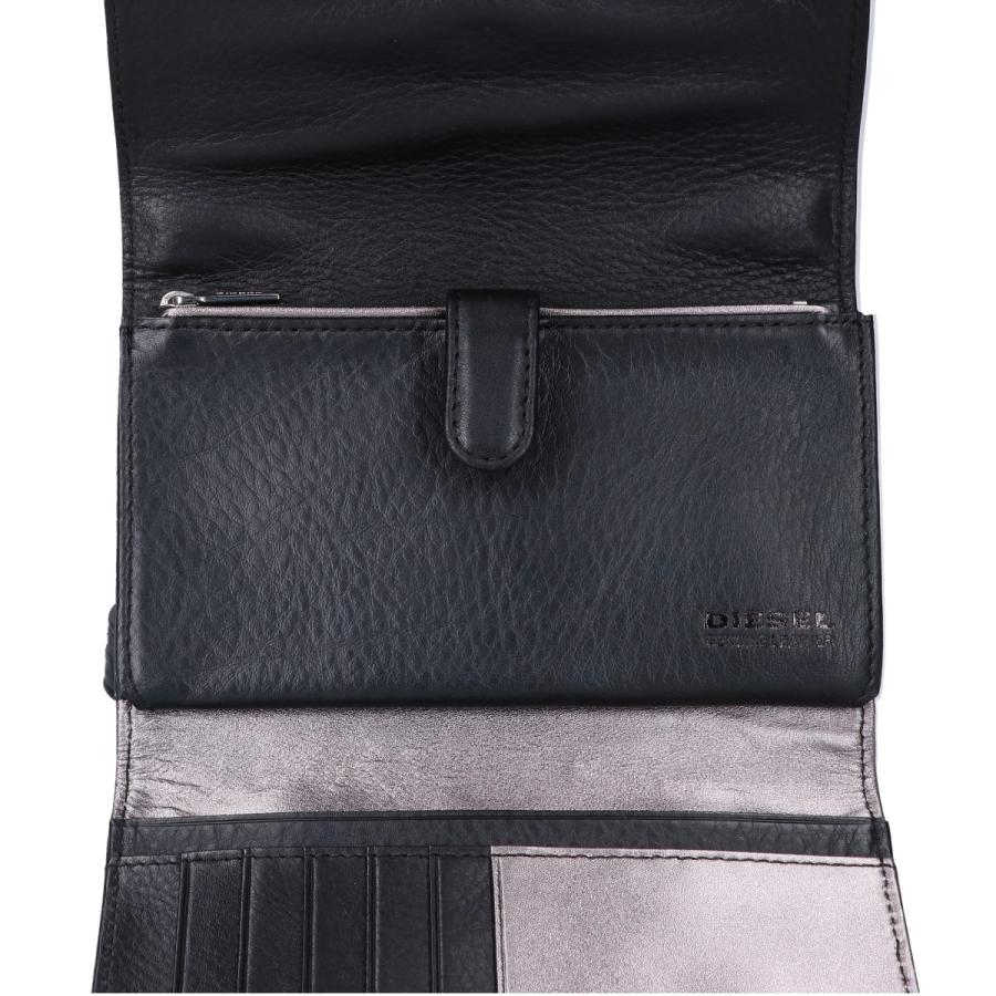 希少 DIESEL ウォレットチェーン Y2K ブラッ ディーゼル クレザー