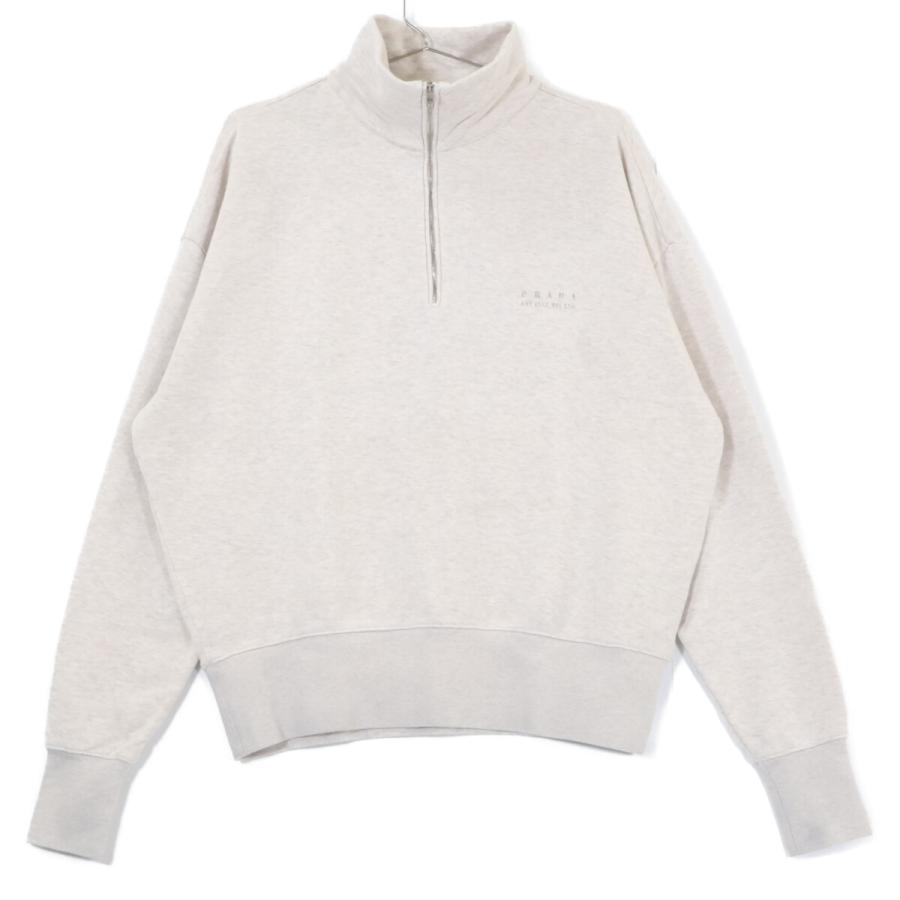 新品/国内正規/25年製 PRADA プラダ UJL39C ハーフジップ スウェットシャツ M ホワイト メンズの画像