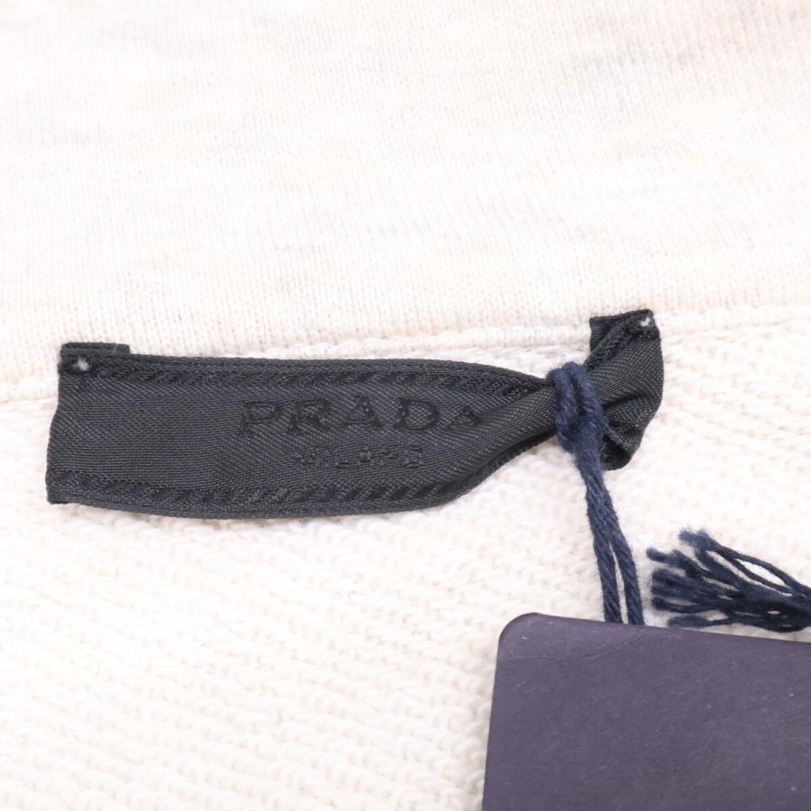 新品/国内正規/25年製 PRADA プラダ UJL39C ハーフジップ スウェットシャツ M ホワイト メンズの画像