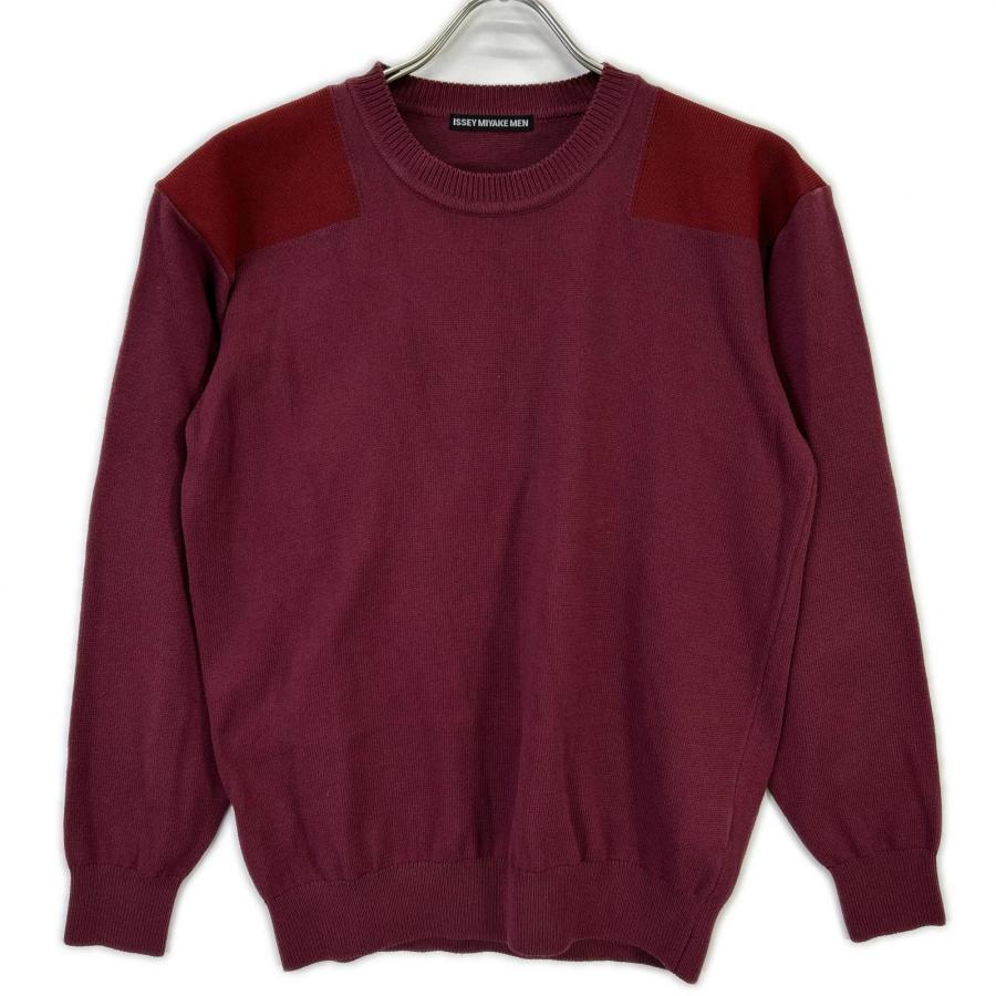 ISSEY MIYAKE MEN イッセイミヤケメン ME01KN198 ボルドー クルー 