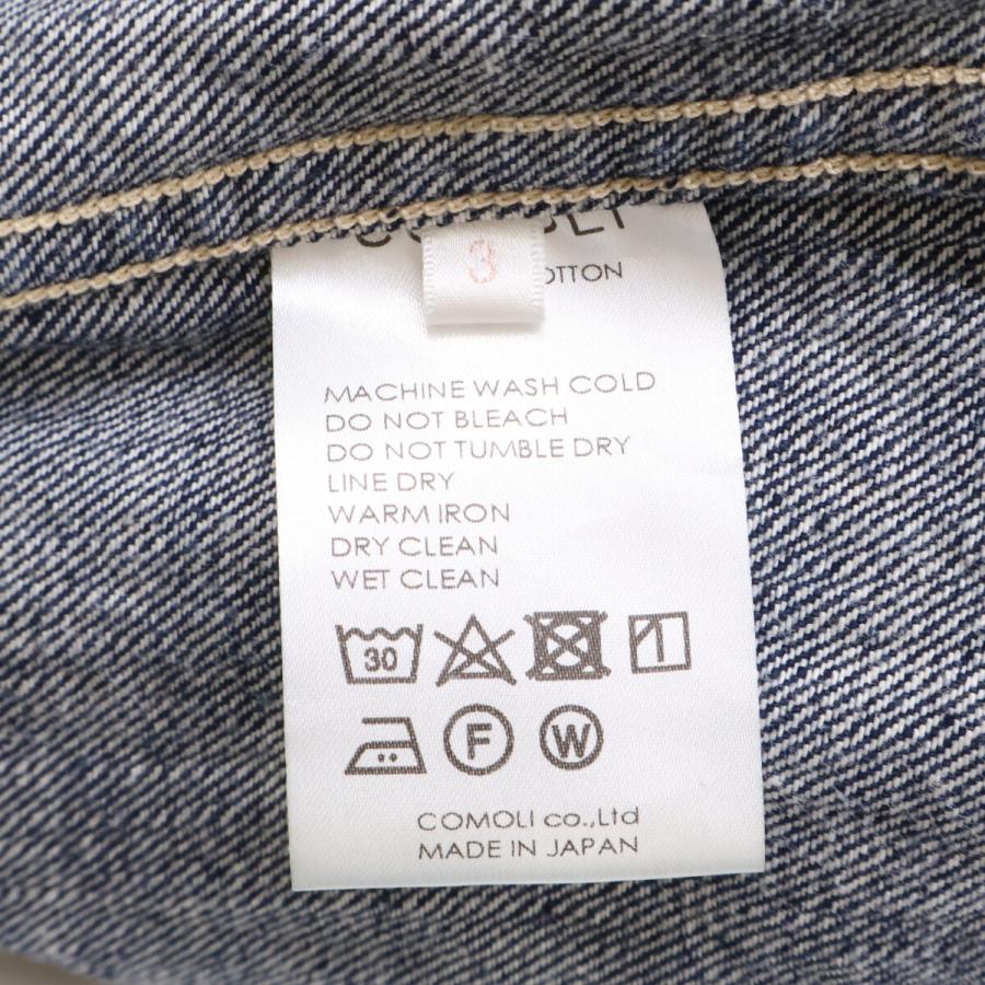 美品/ COMOLI コモリ V01-01001 デニムジャケット 3 インディゴ メンズ