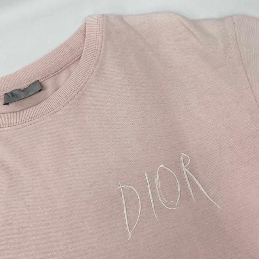 DIOR ディオール ×レイモンドペティボン 943J602E0554 ピンク パリスエンブロイダリー 半袖Tシャツ M DIOR ディオール ×レイモンドペティボン 943J602E0554 ピンク パリス