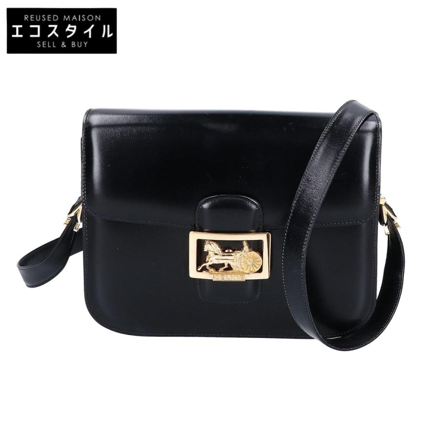 CELINE（セリーヌ） ヴィンテージ 馬車金具 レザー フラップ