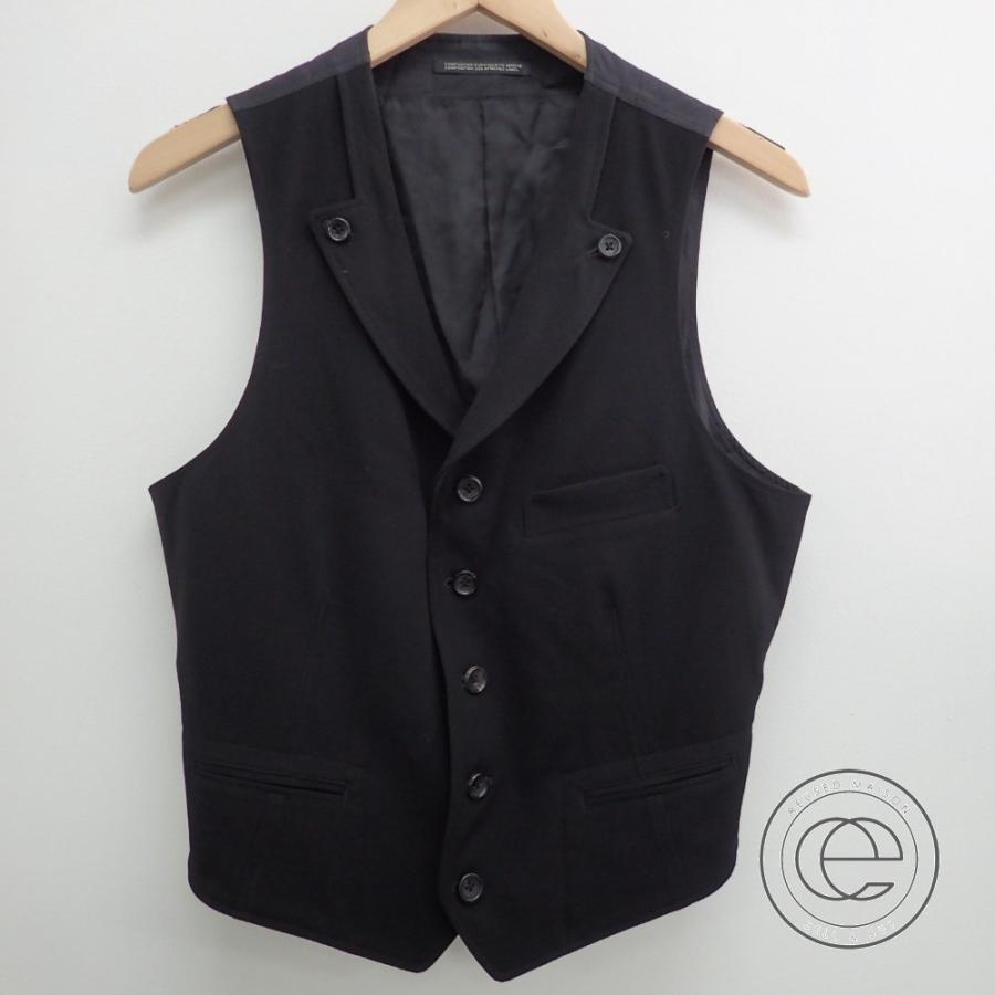 Yohji Yamamoto Pour Hommeヨウジヤマモト プールオム ウール ジレ ベスト3 ブラック メンズ Www Unipymes Com