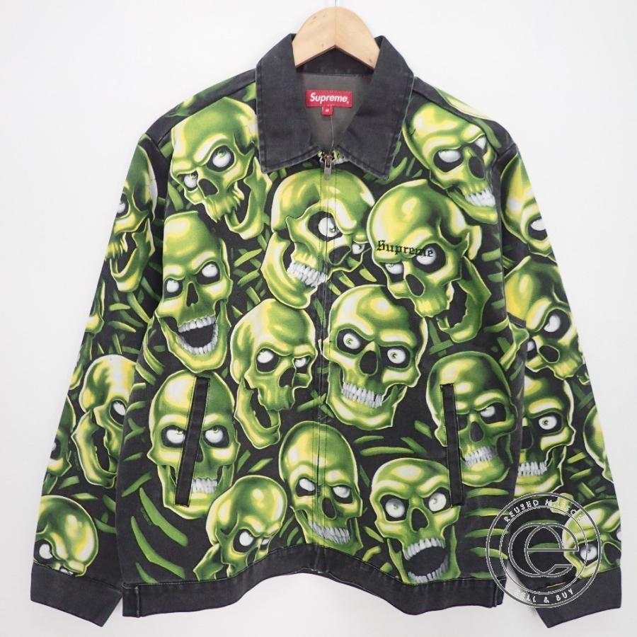 supreme green skull jacket