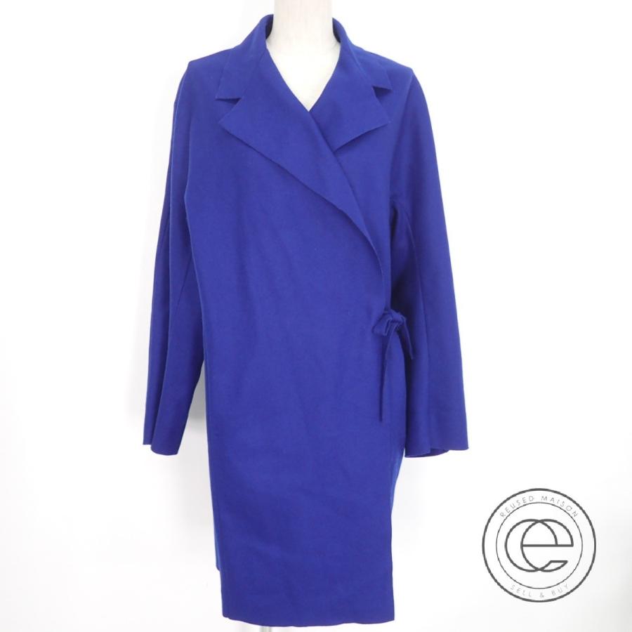 美品 Acne Studiosアクネストゥディオズ Ember Paw15 カシミヤ混ウール ラップコート34 ブルー レディース ブランドショップエコスタイル 通販 Yahoo ショッピング