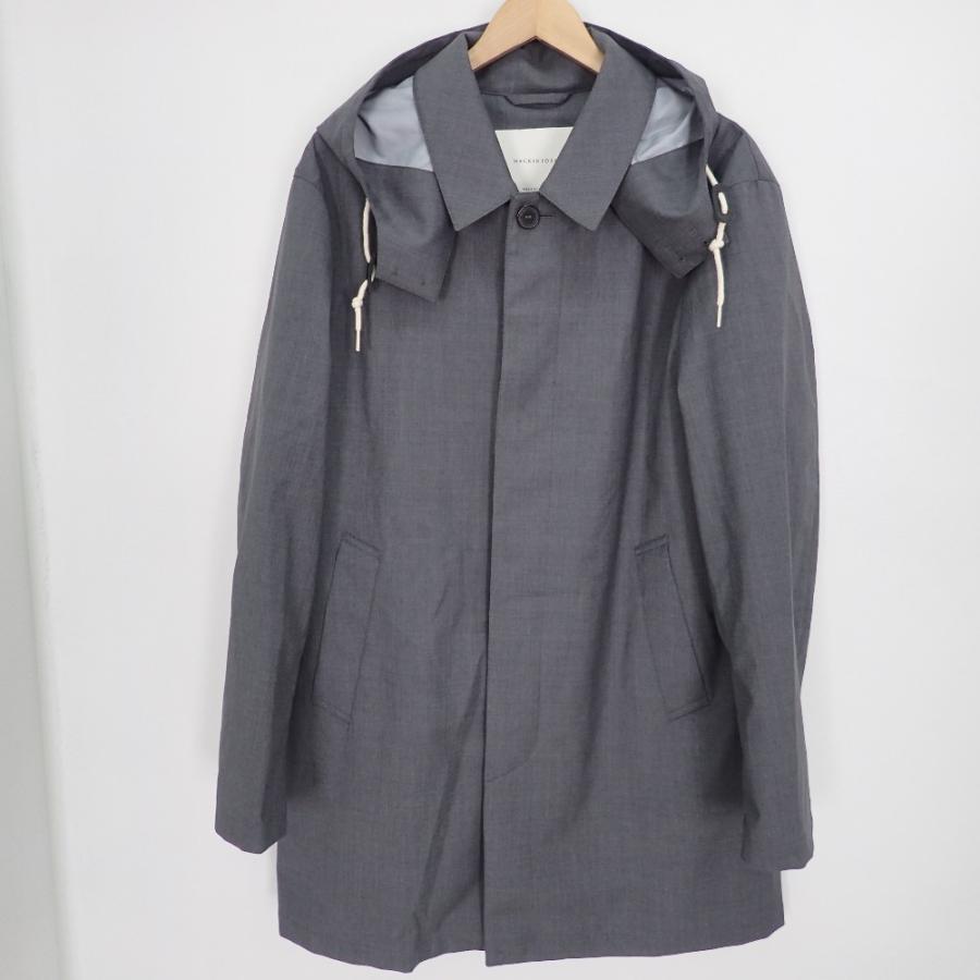 Mackintoshマッキントッシュ ウール フード付 ステンカラーコート44 グレー メンズ ブランドショップエコスタイル 通販 Yahoo ショッピング