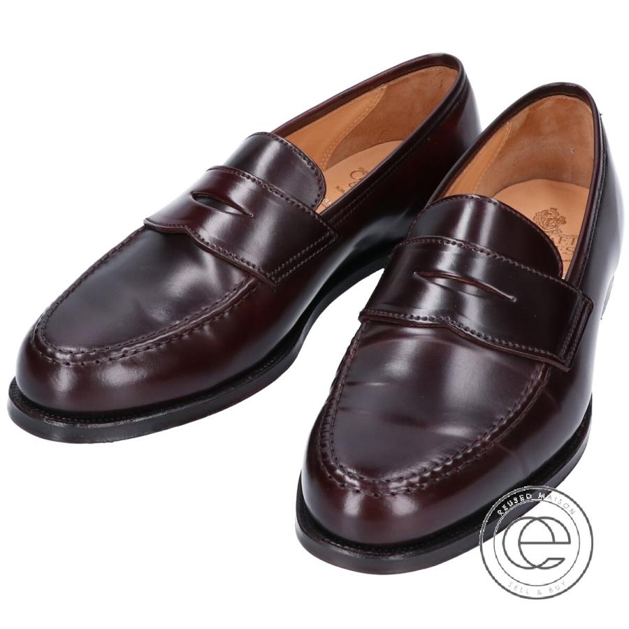 美品 Crockett Jones クロケット ジョーンズ Boston 2 ボストン2 376ラスト コインローファー 7 1 2e Burgundy メンズ ブランドショップエコスタイル 通販 Yahoo ショッピング