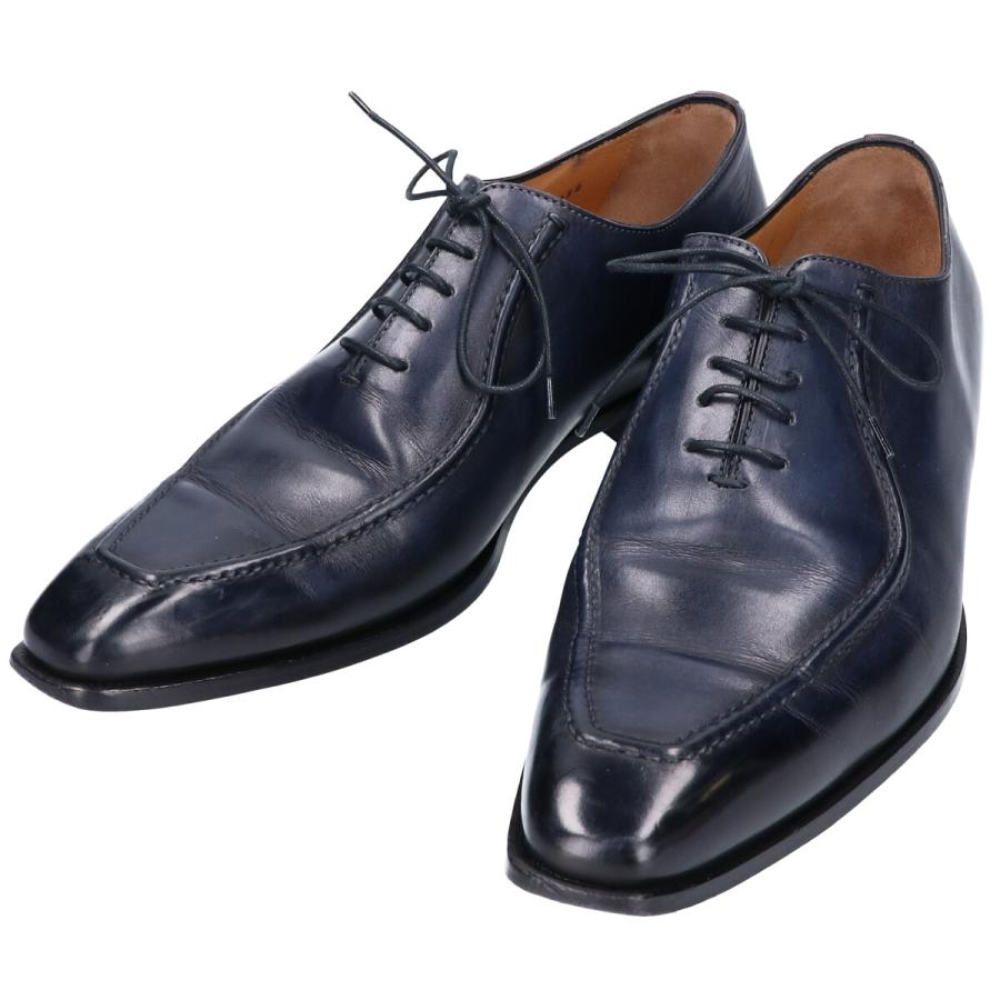 Francesco Benigno フランチェスコベニーニョ 3258 内羽根 Uチップシューズ 8 1 2 ネイビー メンズ ブランドショップエコスタイル 通販 Yahoo ショッピング