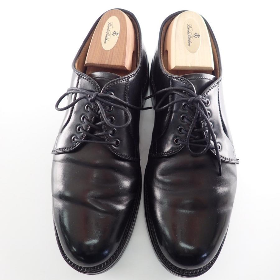 Alden オールデン Brooks Brothersブルックスブラザーズコラボ コードバン プレーントゥシューズ 6 1 2e ブラック メンズ ブランドショップエコスタイル 通販 Yahoo ショッピング