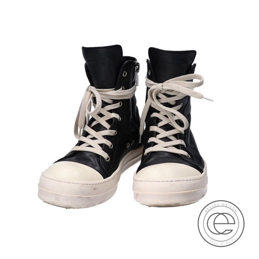 Rick Owens リックオウエンス Ru17f80 Ramones ラモーンズ サイドジップハイカットスニーカー 41 ブラック ミルク メンズ ブランドショップエコスタイル 通販 Yahoo ショッピング