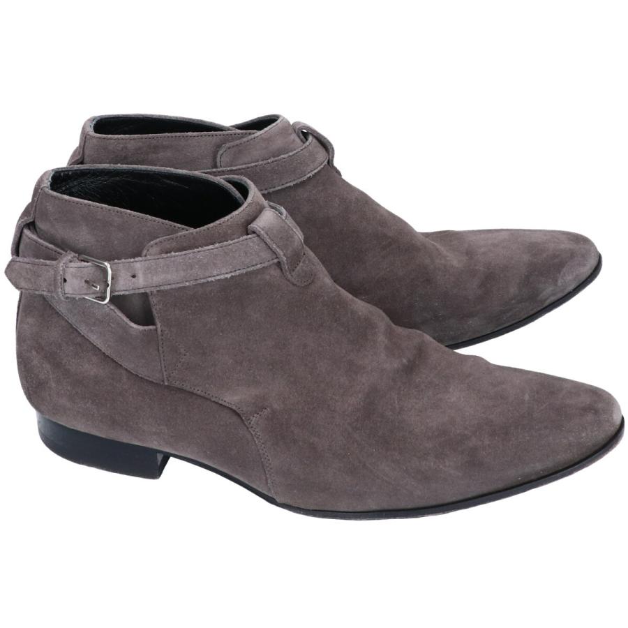 Saint Laurent サンローラン スエードアンクルジョッパーブーツ 42 グレー メンズ ブランドショップエコスタイル 通販 Yahoo ショッピング