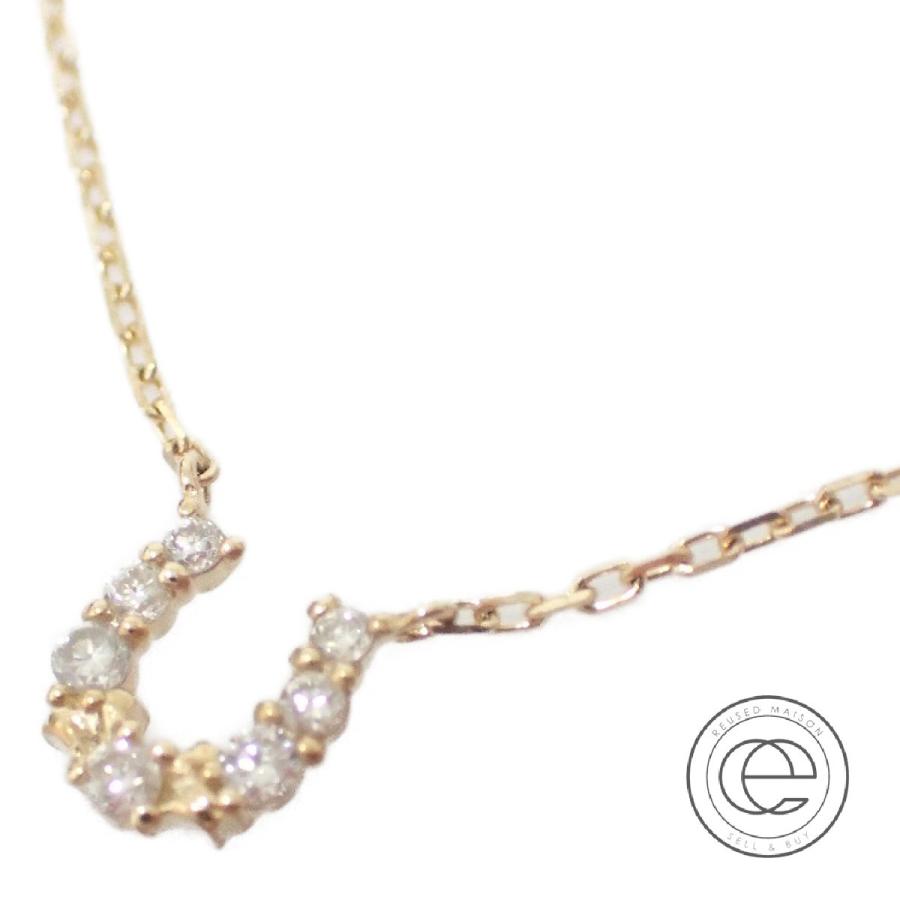 Agete アガット 08 999 K18 7pダイヤモンド ホースシュー 馬蹄 ネックレス イエローゴールド レディース ブランドショップエコスタイル 通販 Yahoo ショッピング