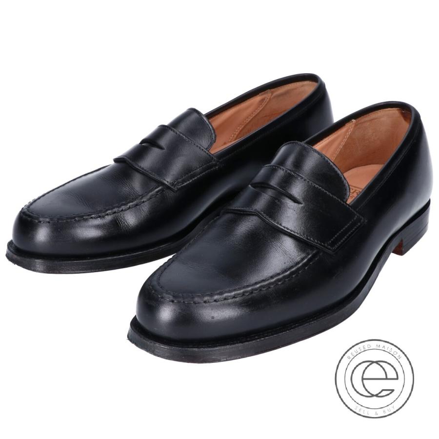 Crockett Amp Jones クロケット ジョーンズ Boston2 ボストン2 レザーコインローファー シューズ 6e ブラック メンズ ブランドショップエコスタイル 通販 Yahoo ショッピング