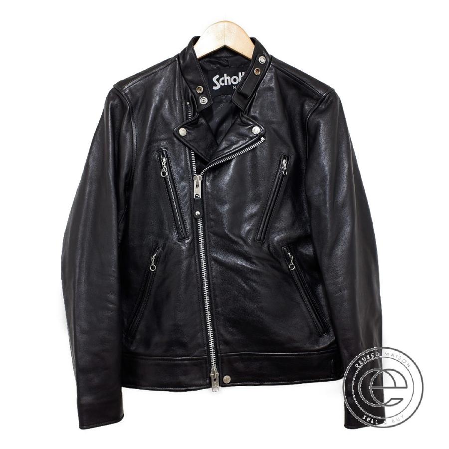 美品 国内正規 Schott ショット 羊革 レザーダブルライダースジャケット S ブラック メンズ ブランドショップエコスタイル 通販 Yahoo ショッピング