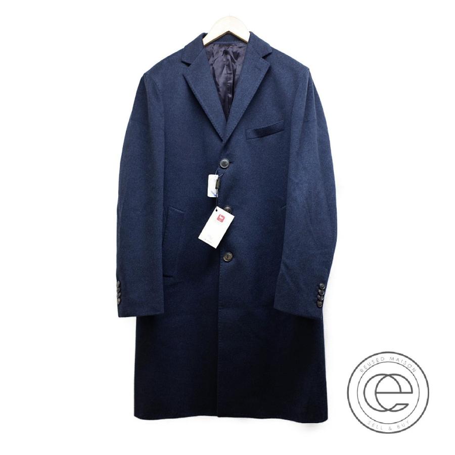 新品 Prandi プランディ カシミヤ チェスターコート It 50 ネイビー メンズ ブランドショップエコスタイル 通販 Yahoo ショッピング