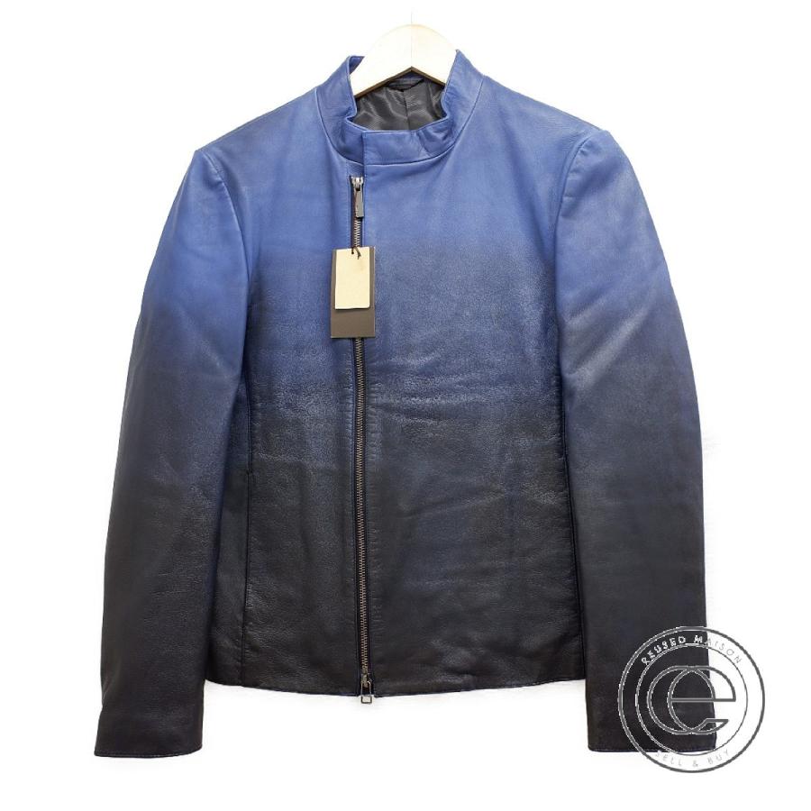 美品 20年 COMME CA MENコムサメン 07-31LR01 羊革 ハンドダイ 製品