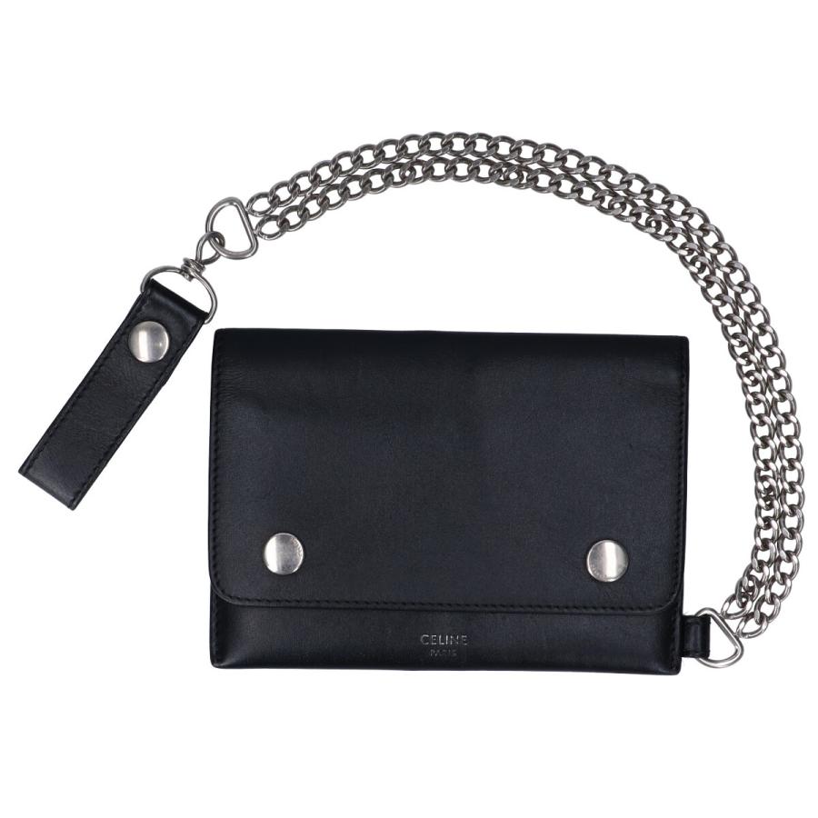 CELINE セリーヌ 10C633BLX.38SI バイカー チェーンウォレット CELINE セリーヌ 10C633BLX.38SI バイカー チェーンウォレット