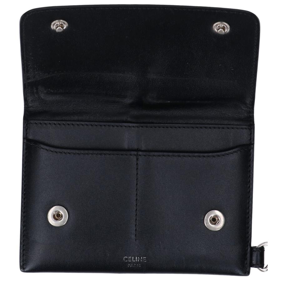 CELINE セリーヌ 10C633BLX.38SI バイカー チェーンウォレット CELINE セリーヌ 10C633BLX.38SI バイカー チェーンウォレット