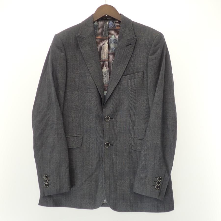 テッドベイカー　TED BAKDR チェックコート TED BAKER テッドベーカー チェック MODERN FIT ウール 2Bテーラード