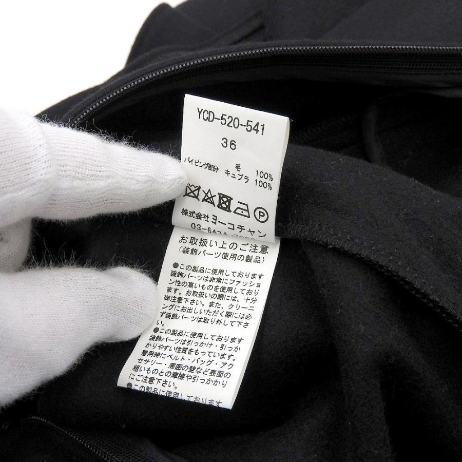 YOKO CHAN ヨーコチャン トップス ノースリーブドレス パール NO SLEEVE HEM PEARL DRESS レディース ブラック 36  20年製 YCD-520-541