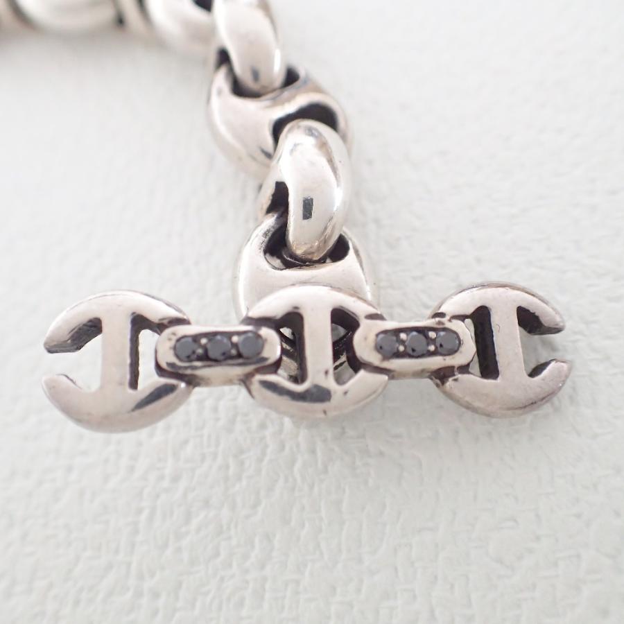 HOORSENBUHS ホーセンブース 925刻印 6Pブラックダイヤモンド 10mm